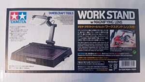 Tamiya WORK STAND - Base di lavoro con lente ingrandimento e illuminazione