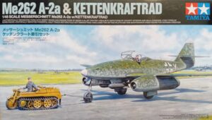 RLM "Luftwaffe" Messerschmitt Me262 A-2a "STURMVOGEL" Bomber-fighter jet aircraft + NSU Kettenkraftrad HK101 Sd.Kfz. 2 Half-tracked motorcycle "Limited Edition set"