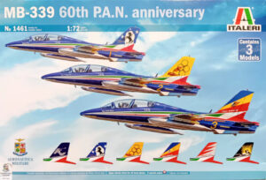 AMI "Aeronautica Militare Italiana" Aermacchi MB-339 P.A.N. "Freccie Tricolori" Advanced trainer/light ground attack jet aircraft "3 kits in 1 box limited edition"