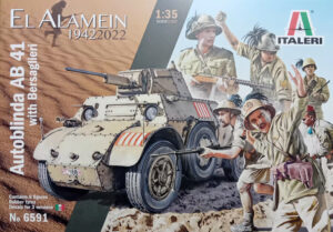RE "Regio Esercito" FIAT-Ansaldo AB41 Armored vehicle with Bersaglieri crew "1942/2022 El Alamein 60th anniversary Edition"