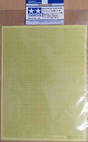 Tamiya MASKING STICKERS SHEET 1mm grid type - 5pcs – Foglio per mascheratura griglia 1mm - 5pz