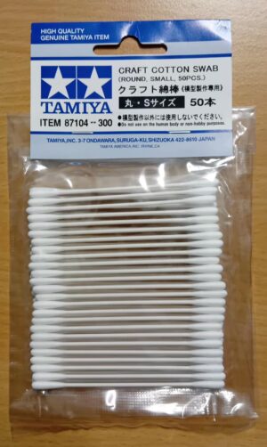 Tamiya CRAFT COTTON SWABS "Round - Small - 50pcs" – Scovolini in cotone "Tondi - piccoli - 50pz)