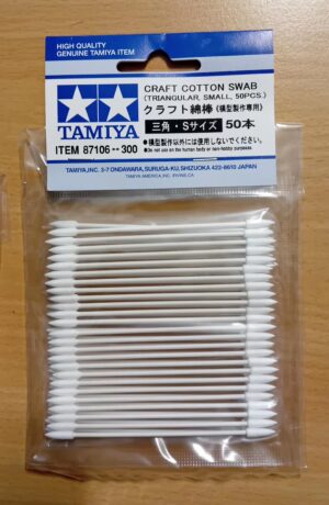 Tamiya CRAFT COTTON SWABS "Triangular - Small - 50pcs" – Scovolini in cotone "Triangolari - piccoli - 50pz)
