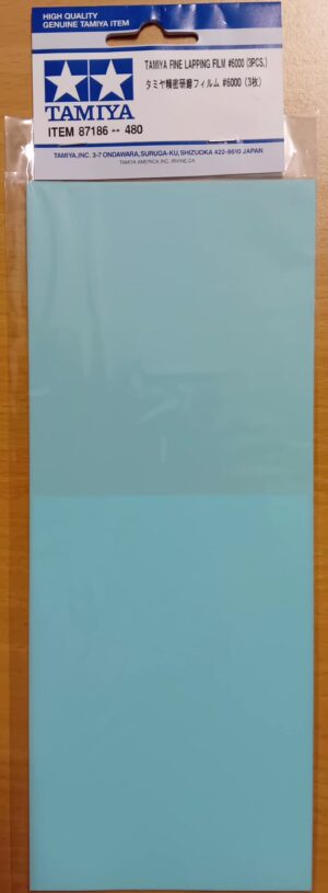 Tamiya FINE LAPPING FILM grain #6000/3pcs - Pellicola fine per lappatura grana #6000/3pz