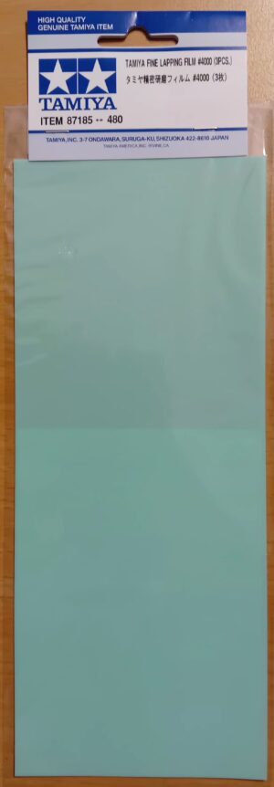 Tamiya FINE LAPPING FILM grain #4000/3pcs - Pellicola fine per lappatura grana #4000/3pz