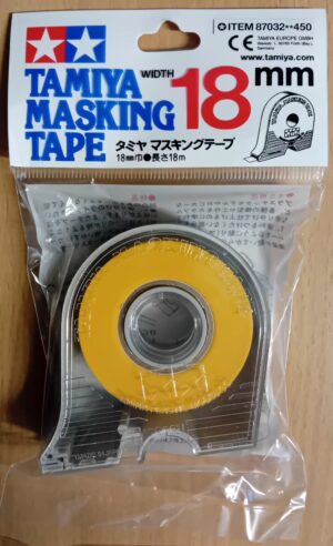 Tamiya MASKING TAPE + CASE "Width 18mm" - NASTRO PER MASCHERATURA + CUSTODIA "Larghezza 18mm"