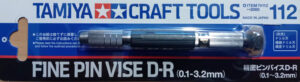 Tamiya FINE PIN VISE D-R "For bits 0.1-3.2mm" - MINITRAPANO A MANO DI PRECISIONE "Per punte 0.1-3,2mm"