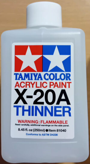 Tamiya X-20A THINNER ACRYLIC - DILUENTE ACRILICO Maxi 250ML