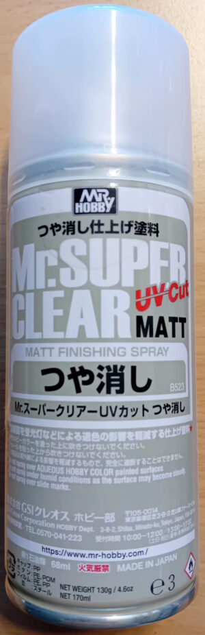 GSI Creos Mr.Hobby Mr. SUPER CLEAR "UV Cut" "MATTE" - Mr. SUPER TRASPARENTE "UV Cut" "OPACO"