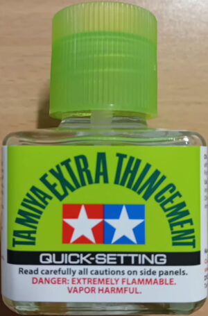 Tamiya CEMENT "EXTRA THIN - QUICK SETTING" - CEMENTO "EXTRA SOTTILE - ASCIUGATURA VELOCE" 40ML