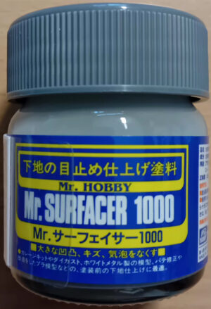 Mr.Hobby Mr.Surfacer 1000 “Grain #1000 Filler for scratches-dents-bubbles” – “Stucco grana #1000 per graffi-avvallamenti-bolle"