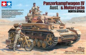 Wehrmacht-HEER Krupp Panzerkampfwagen IV Ausf.F Medium Tank + DKW NZ350 Motorrad “North Africa Limited Edition set”