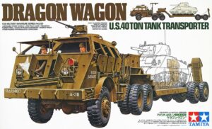 USA "United States Army" Pacific Car & Foundry M25 G160 + 40t M15 tank trailer "Dragon Wagon" Armored heavy tank transporter tractor truck