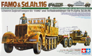 Wehrmacht-HEER FAMO Sd.Kfz.9 18t + Sd.Ah.116 Flat trailer for Panzerkampfwagen Heavy half-tracked prime mover set