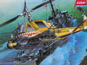 USAAF “United States Army Air Force” Bell UH-1C Iroquis “Frog” Gunship helicopter