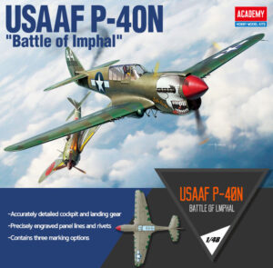 USAAF “United States Army Air Force” Curtiss-Wright P-40N “WARHAWK” “Battle of Imphal” Fighter aircraft