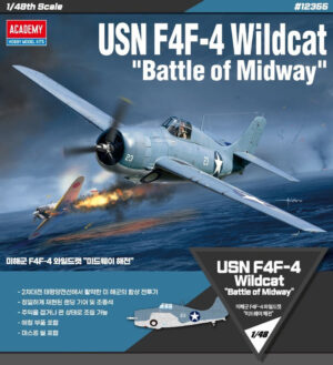USN “United States Navy” GM Grumman F4F-4 WILDCAT "Battle of Midway" Carrier-based fighter aircraft