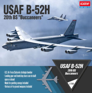 USAF "United States Air Force" Boeing B-52H "BUFF" "20th BS Buccaneers" Strategic heavy bomber jet aircraft