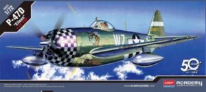USAAF “United States Army Air Force” RA Republic P-47D THUNDERBOLT “Eileen - Bubbletop version” “Academy 50th years” Multi-role aircraft
