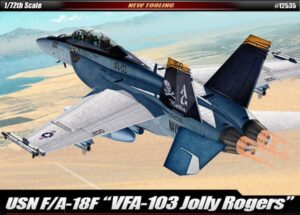 USN “United States Navy” McDonnell-Douglas F/A-18F Hornet “VFA-103 Jolly Rogers” Carrier-capable multirole fighter jet aircraft