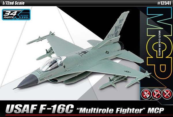 USAF "United States Air Force" General Dynamics/Lockheed Martin F-16C Fighting Falcon "Multi Colors Parts" Air superiority/multirole fighter jet aircraft