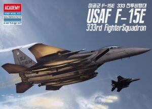 USAF "United States Air Force" McDonnell Douglas F-15E Strike Eagle "333rd Fighter Squadron"  Two-seat AW multi-role strike fighter jet aircraft  -  Modeler's edition