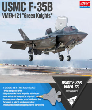 USMC “United States Marine Corps” Lockheed Martin F-35B Lightning II "VMFA-121 Green Knights"  STOVL stealth strike fighter jet aircraft