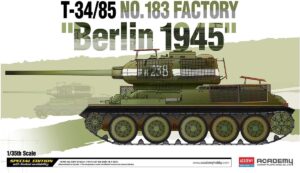 Russian Soviet Army “Red Army” KhMDB T-34-85 "Turret N° 183 Production Factory - Berlin Siege 1945"  Medium Tank
