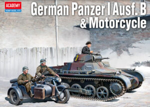 Wehrmacht-HEER Henschel/Krupp/MAN Pz.Kpfw. I Ausf.B Sd.Kfz.101  Light tank + Zundapp KS750  Sidecar motorcycle set