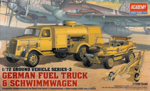 RLM "Luftwaffe" Opel Blitz T-Stoff tanker truck + Volkswagen Type166 Schwimmwagen Pkw.K2s 4x4 Amphibious light utility vehicle