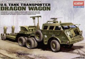 USA “United States Army” Pacific Car & Foundry M25 G160 + 40t M15 tank trailer “Dragon Wagon”  Armored heavy tank transporter tractor truck