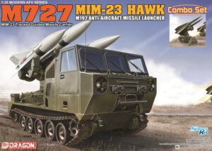 USA "United States Army" FMC/Oto-Melara M727 tracked carrier + MIM-23 HAWK "Homing All the Way Killer" Surface-to-Air Missile + M192 Anti-aircraft missile launcher - Dragon Smart Kit / Combo set