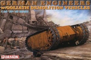 Wehrmacht-HEER WWII Engineers team + Borgward/Zundapp Sd.Kfz. 302 “GOLIATH” tracked mine demolition vehicle