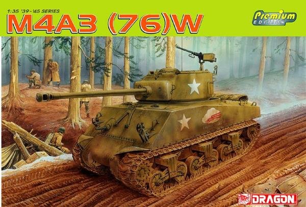 USA “United States Army” Detroit Arsenal M4A3(76)W Sherman Medium Tank - Dragon premium kit