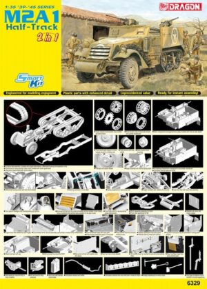 USA “United States Army” Autocar M2A1 Half-track scout/artillery truck  -  Dragon "2in1" smart kit