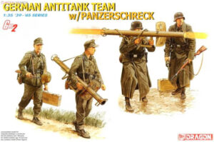 Wehrmacht-HEER WWII Panzerdivision Anti-tank team + Panzerschreck set