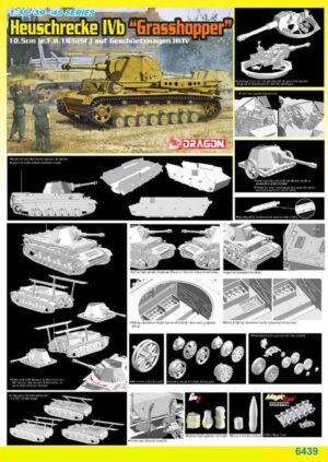 Wehrmacht-HEER Krupp-Guson Pz. Sfl. IVb + 105mm LeFH 18/1-L/28 "Heuschrecke 10 - Grasshopper 10" Prototype self-propelled howitzer tank