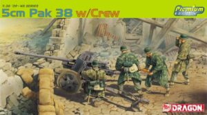 Wehrmacht-HEER Rheinmetall AG-Borsig AG 5cm PaK38/L60 + Crew  Anti-tank gun  -  Dragon Premium Edition