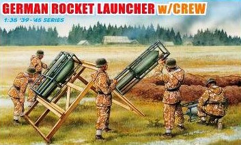 Wehrmacht-HEER WWII Wurfrahmen 40 Rocket launcher + crew set