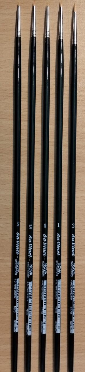 Da Vinci NOVA SYNTHETICS SABLES "Round for Oilbrushing - Tondo per Pittura a olio" N-2/0