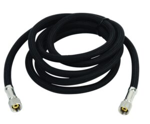 Fengda - Tubo nero telato 300cm attacco 1/8"-1/8"