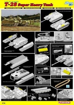 USA "United States Army" PCF T-28  Super-heavy tank  -  Dragon smart kit