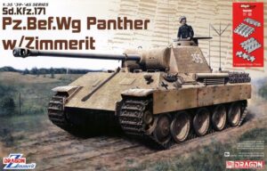 Wehrmacht-HEER MAN AG/Daimler-Benz Sd.Kfz.171 Pz.Bef.Wg.V PANTHER  Command medium tank  -  Dragon "ZIMMERIT Inside+MagicTrack" Kit