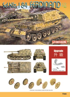 Wehrmacht-HEER Nibelungenwerk Sd.Kfz.184 FERDINAND  Heavy tank destroyer  -  Dragon"UPGRADE individual tracks" Kit
