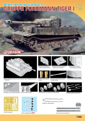 Wehrmacht-HEER Henschel Sd.Kfz.181 Pz.Kpfw.VI Tiger I Ausf.E “KampfGruppe Fehrmann”  Heavy tank