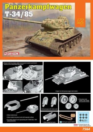 Wehrmacht-HEER KhMDB T-34/85 “747(r)"  Medium Tank