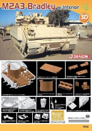 USA “United States Army ” United Defence M2A3 Bradley ODS “Operation Desert Storm”  Infantry fighting vehicle  -  Dragon "Full Interiors 3D Pro" Kit