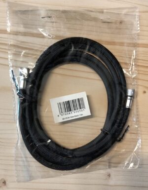 Fengda - Tubo nero telato 180cm attacco 1/8"-1/8"