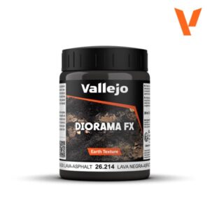 Vallejo DIORAMA FX 200ml Earth Texture - Black Lava Asphalt
