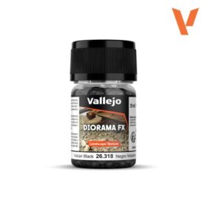 Vallejo DIORAMA FX 35ml Landscape Texture – Vulcan Black 2-5mm